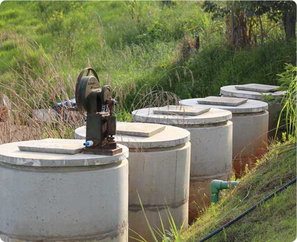 Tanques de água de chuva